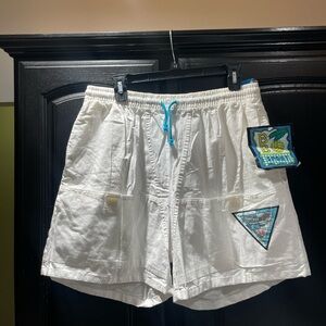 BB Sport Men’s Sz XL Swim Trunk Shorts Pocket White  Lined Vintage NWT
